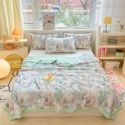 91家纺网 家纺一手货源 找家纺 （总）2023新款凉感丝豆豆夏被直播爆款凉豆豆夏凉被空调被 馨明