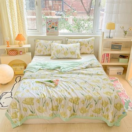 91家纺网 家纺一手货源 找家纺 （总）2023新款凉感丝豆豆夏被直播爆款凉豆豆夏凉被空调被 馨明