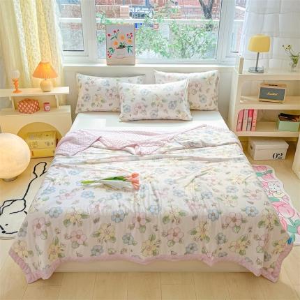 91家纺网 家纺一手货源 找家纺 （总）2023新款凉感丝豆豆夏被直播爆款凉豆豆夏凉被空调被 馨明