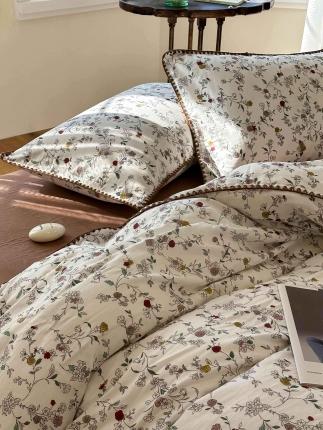 洋铭区 2023新款双层纱四件套系列 小紫花束