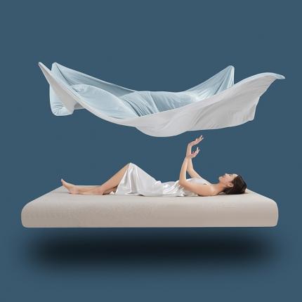 91家纺网 家纺一手货源 找家纺 伊被源 新款弹力凉感丝夏被烫钻包边空调被单人双人夏被礼盒装-缪斯 缪斯-白蓝色