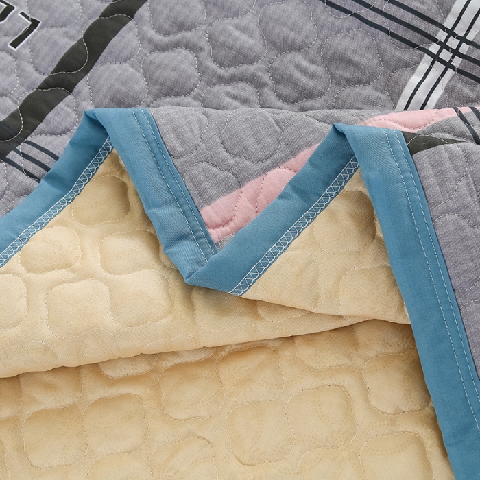 91家纺网 家纺一手货源 找家纺 冬然 2023新款全棉防滑榻榻米垫子炕垫纯棉床盖三件套 五星皇冠