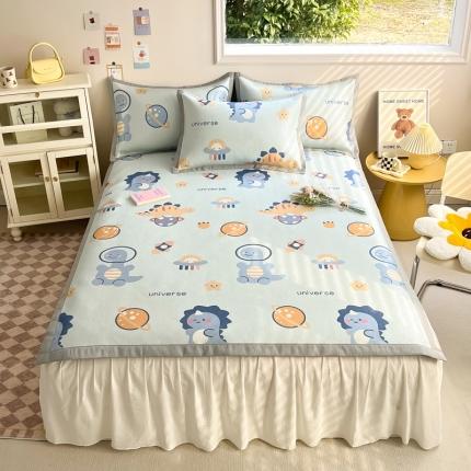 91家纺网 家纺一手货源 找家纺 （总）懒猫 2024新款250D宽边圆网数码印花冰丝席