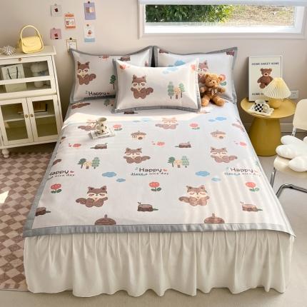 91家纺网 家纺一手货源 找家纺 （总）懒猫 2024新款250D宽边圆网数码印花冰丝席