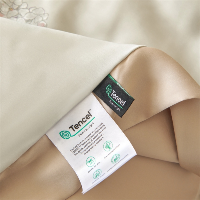 91家纺网 家纺一手货源 找家纺 2023新款印花天丝夏被四件套 春日