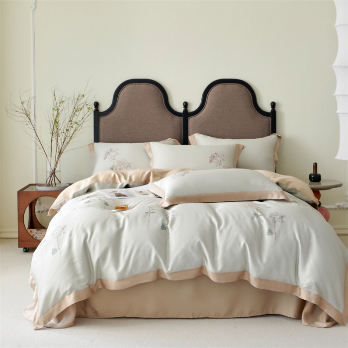 91家纺网 家纺一手货源 找家纺 （总）榻尚家居 2023新款印花天丝四件套