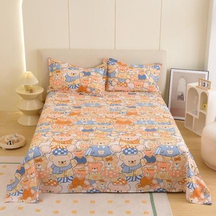 启优 2023新款 全棉单床单 卡通世界