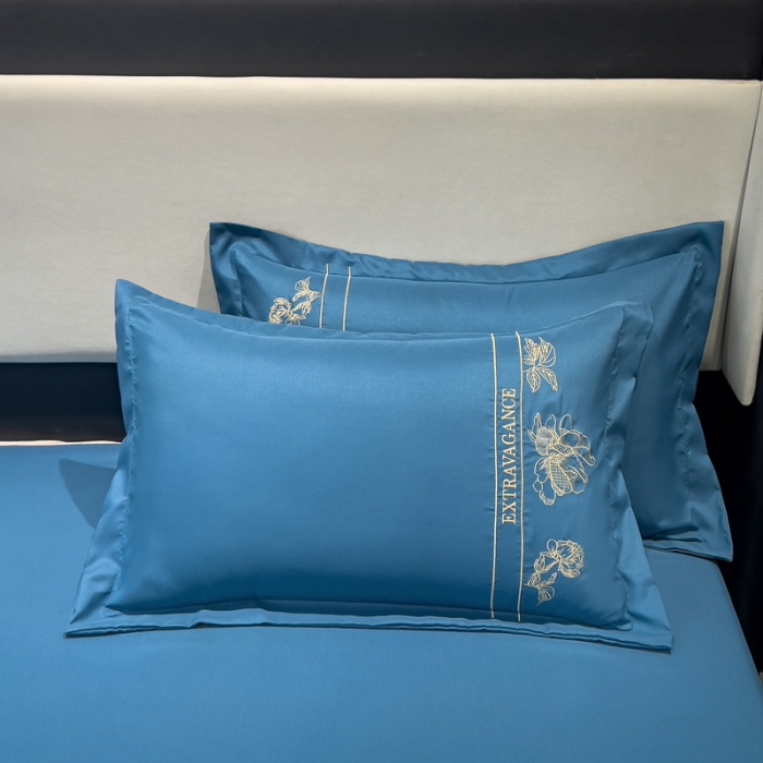 91家纺网 家纺一手货源 找家纺 靓生活 2023新款纯色轻奢水洗磨毛绣花四件套-爱情玫瑰 爱情玫瑰-宾利兰