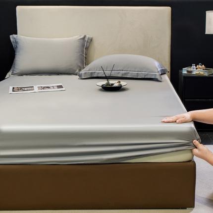 91家纺网 家纺一手货源 找家纺 新款100s兰晶精天丝床笠 椰子灰