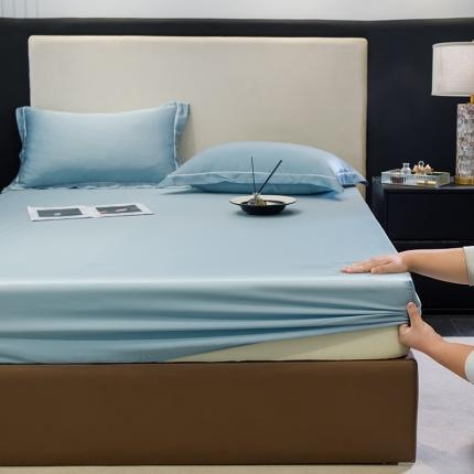 新款100s兰晶精天丝床笠 水光蓝