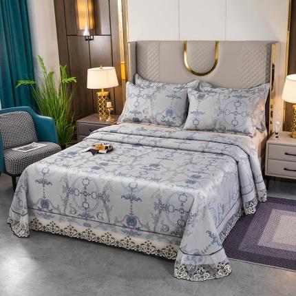 91家纺网 家纺一手货源 找家纺 （总）银石2024新款色织提花冰丝凉席