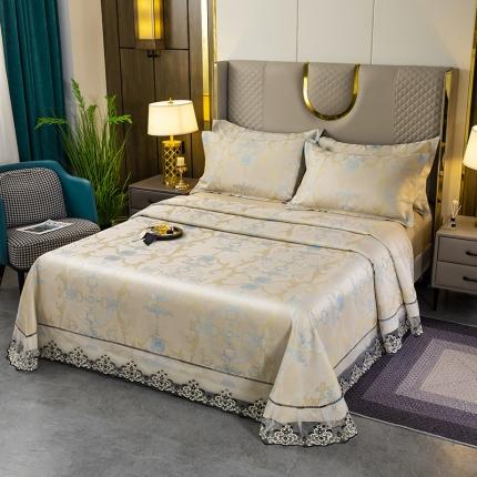 91家纺网 家纺一手货源 找家纺 （总）银石2024新款色织提花冰丝凉席