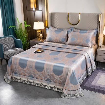 91家纺网 家纺一手货源 找家纺 （总）银石2024新款色织提花冰丝凉席