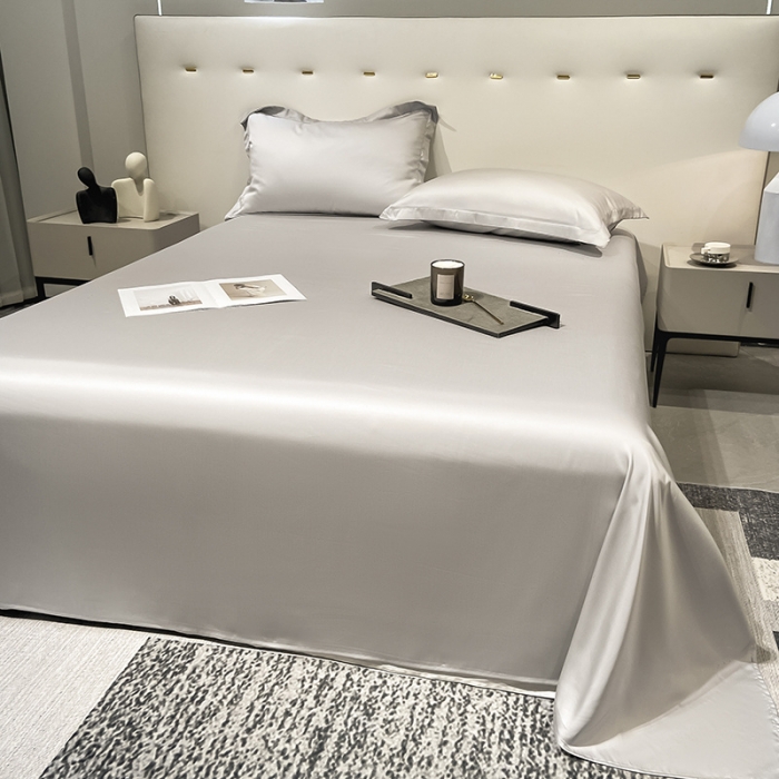 91家纺网 家纺一手货源 找家纺 涵宸家纺2023新款天丝TM纯色-单床单 单床单-大地灰