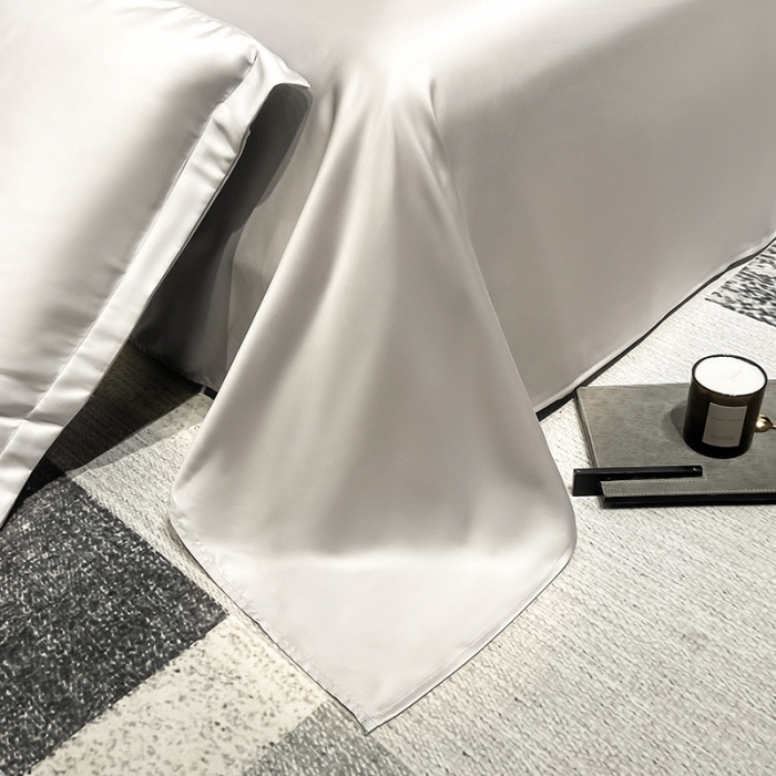 91家纺网 家纺一手货源 找家纺 涵宸家纺2023新款天丝TM纯色-单床单 单床单-大地灰