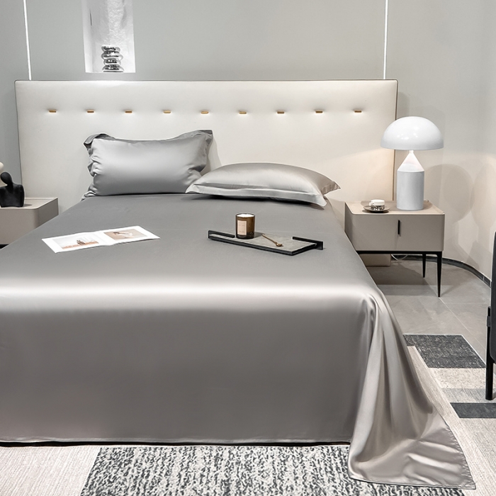 91家纺网 家纺一手货源 找家纺 涵宸家纺2023新款天丝TM纯色-单床单 单床单-都市灰