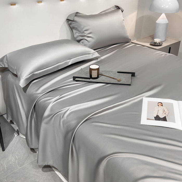 91家纺网 家纺一手货源 找家纺 涵宸家纺2023新款天丝TM纯色-单床单 单床单-都市灰