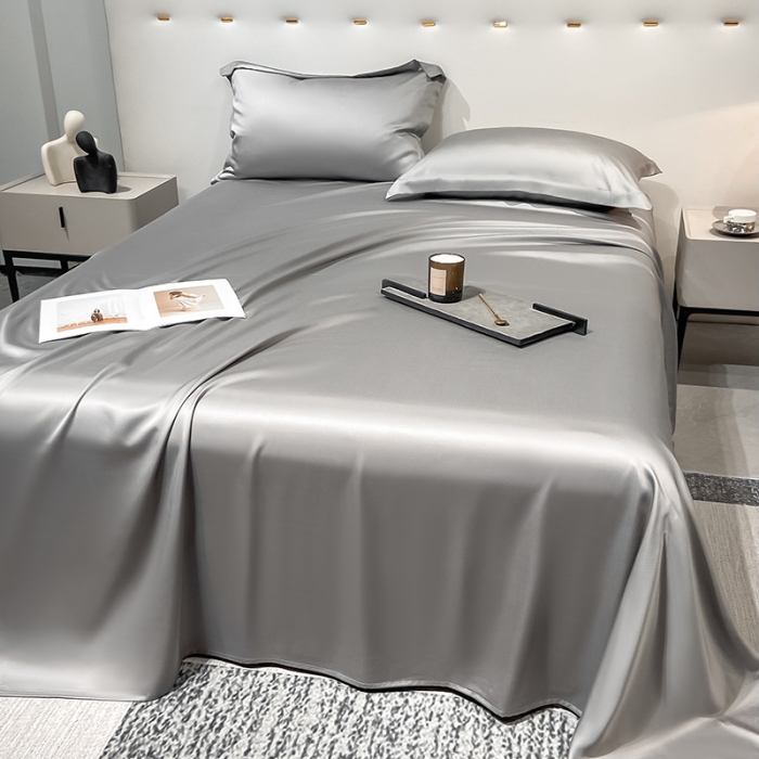 91家纺网 家纺一手货源 找家纺 涵宸家纺2023新款天丝TM纯色-单床单 单床单-都市灰