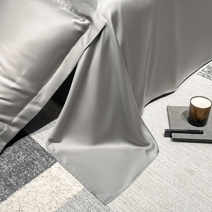 91家纺网 家纺一手货源 找家纺 涵宸家纺2023新款天丝TM纯色-单床单 单床单-都市灰