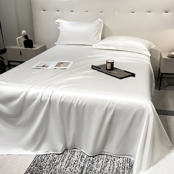 91家纺网 家纺一手货源 找家纺 涵宸家纺2023新款天丝TM纯色-单床单 单床单-古董白