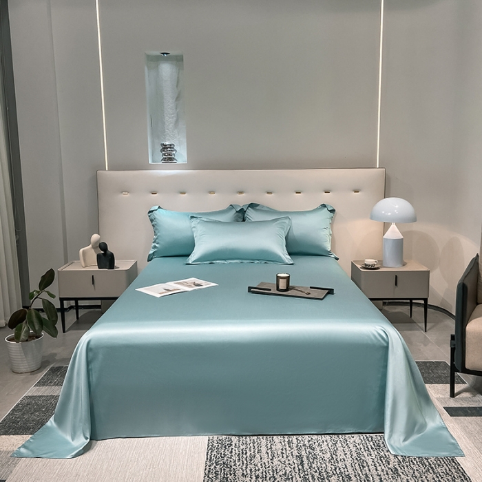 91家纺网 家纺一手货源 找家纺 涵宸家纺2023新款天丝TM纯色-单床单 单床单-海蒂兰