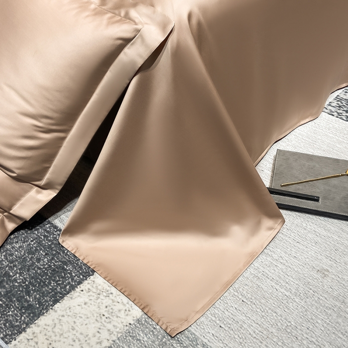 91家纺网 家纺一手货源 找家纺 涵宸家纺2023新款天丝TM纯色-单床单 单床单-可可棕