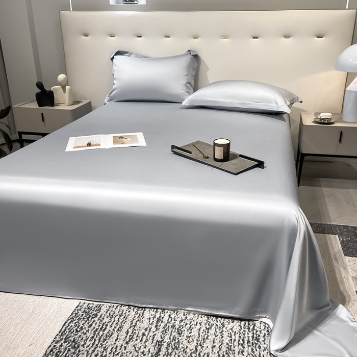 91家纺网 家纺一手货源 找家纺 涵宸家纺2023新款天丝TM纯色-单床单 单床单-星辰兰