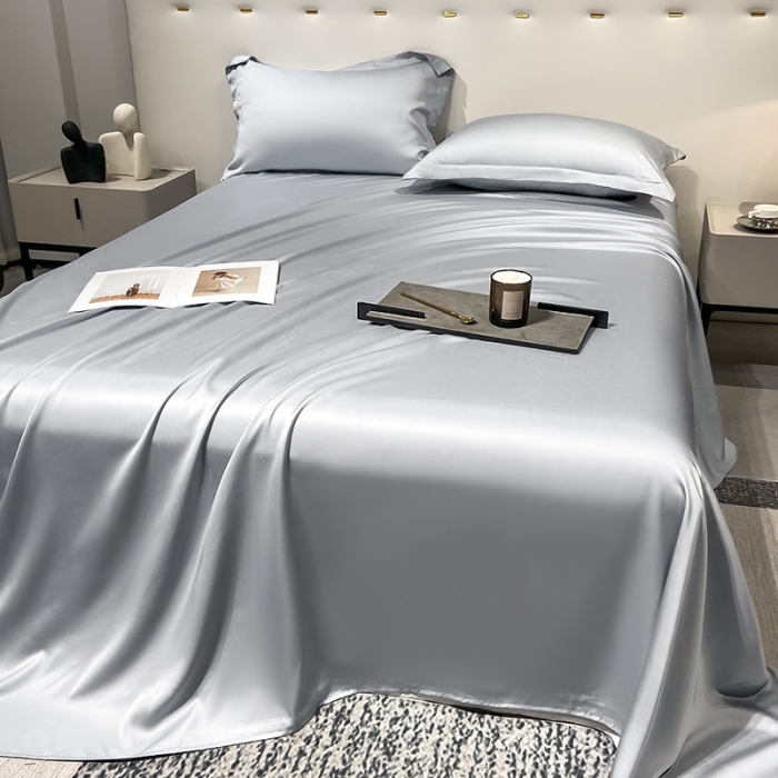 91家纺网 家纺一手货源 找家纺 涵宸家纺2023新款天丝TM纯色-单床单 单床单-星辰兰