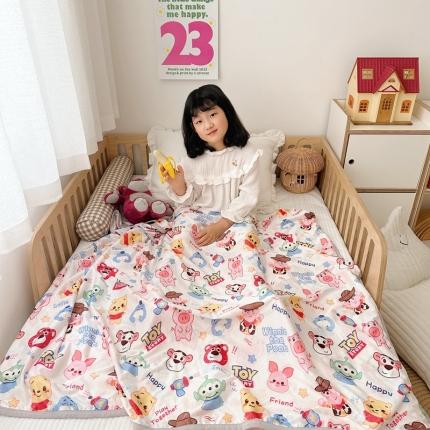 91家纺网 家纺一手货源 找家纺 星期八 2023新款 迪斯尼凉感毯 总动员