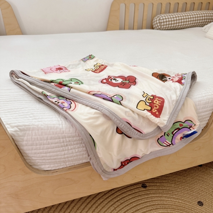 91家纺网 家纺一手货源 找家纺 星期八 2023新款 迪斯尼凉感毯 Q版巴斯