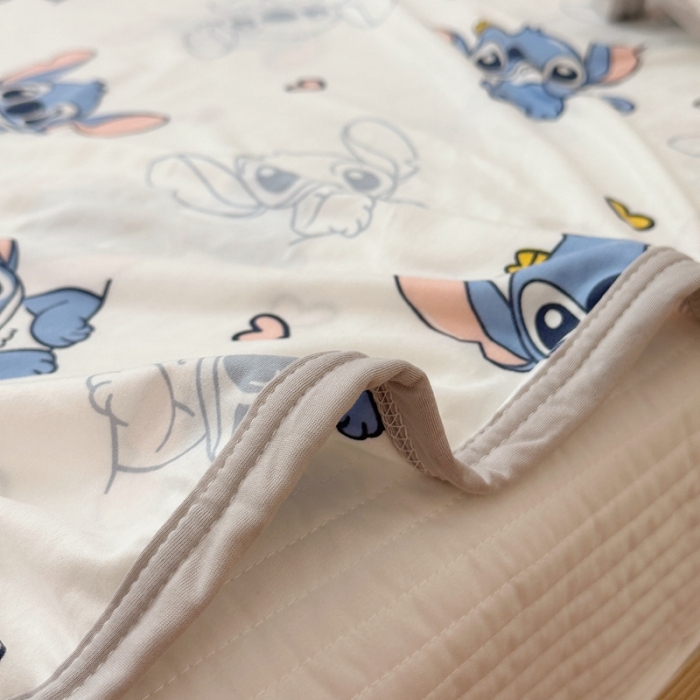 91家纺网 家纺一手货源 找家纺 星期八 2023新款 迪斯尼凉感毯 史迪仔