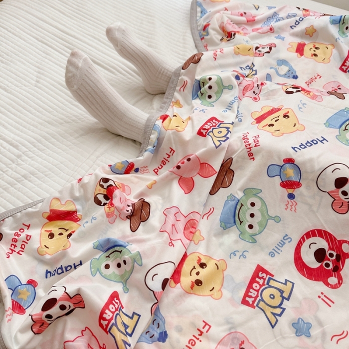 91家纺网 家纺一手货源 找家纺 星期八 2023新款 迪斯尼凉感毯 总动员