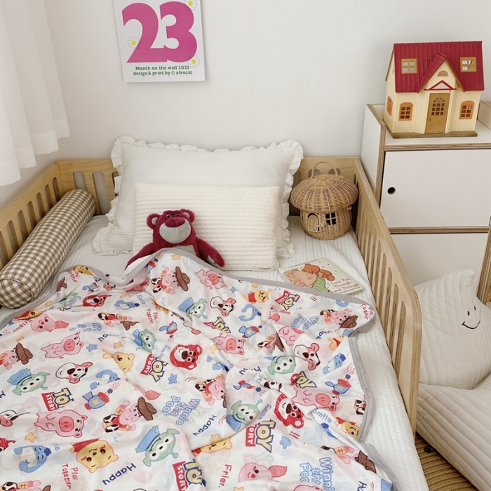 91家纺网 家纺一手货源 找家纺 星期八 2023新款 迪斯尼凉感毯 总动员