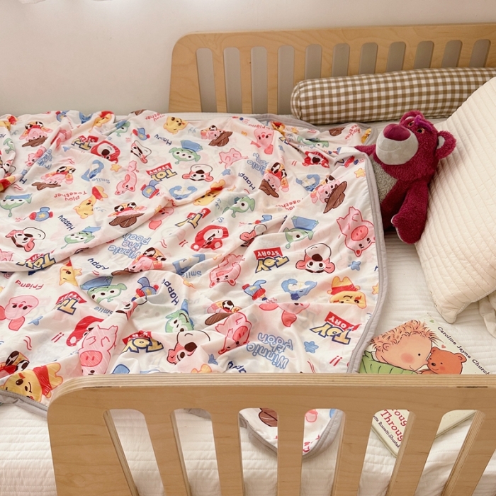 91家纺网 家纺一手货源 找家纺 星期八 2023新款 迪斯尼凉感毯 总动员