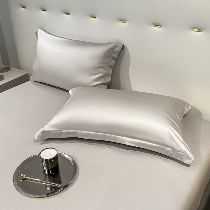 91家纺网 家纺一手货源 找家纺 涵宸家纺 2023新款天丝ᵀᴹ纯色-单枕套 单枕套-大地灰