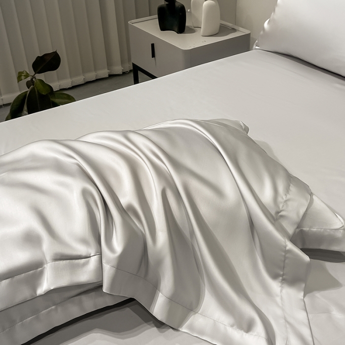 91家纺网 家纺一手货源 找家纺 涵宸家纺 2023新款天丝ᵀᴹ纯色-单枕套 单枕套-大地灰