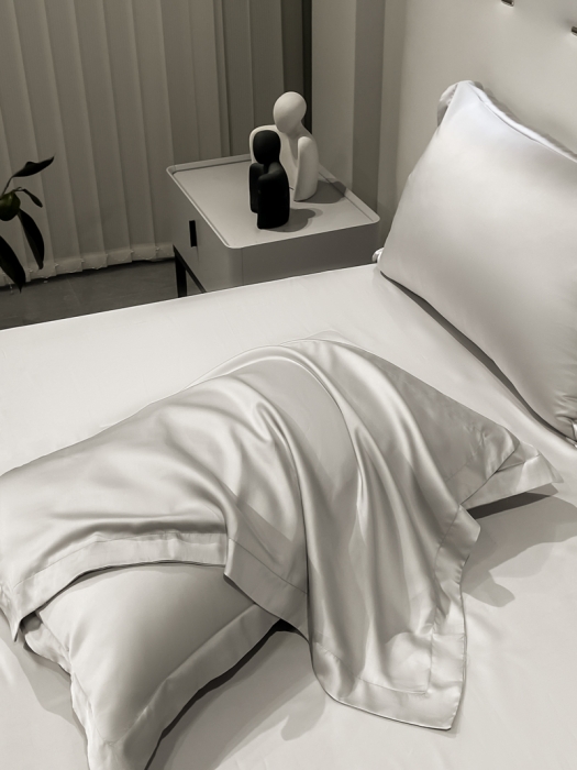 91家纺网 家纺一手货源 找家纺 涵宸家纺 2023新款天丝ᵀᴹ纯色-单枕套 单枕套-大地灰