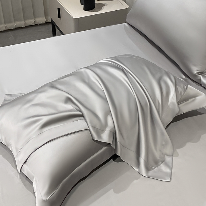 91家纺网 家纺一手货源 找家纺 涵宸家纺 2023新款天丝ᵀᴹ纯色-单枕套 单枕套-都市灰