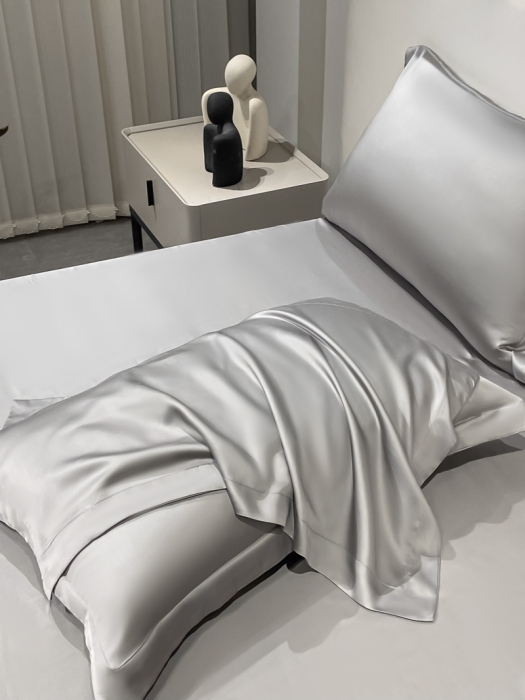 91家纺网 家纺一手货源 找家纺 涵宸家纺 2023新款天丝ᵀᴹ纯色-单枕套 单枕套-都市灰