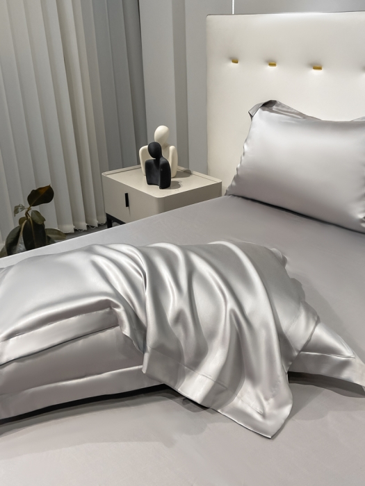 91家纺网 家纺一手货源 找家纺 涵宸家纺 2023新款天丝ᵀᴹ纯色-单枕套 单枕套-都市灰