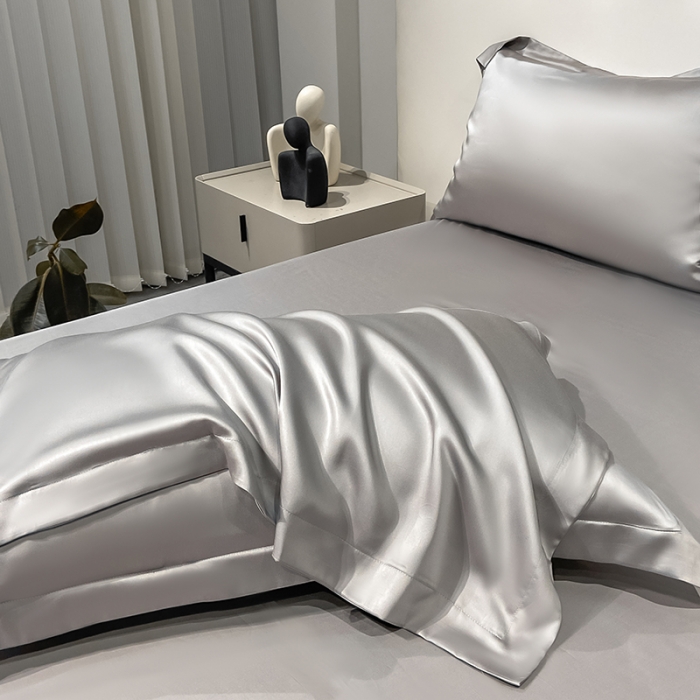 91家纺网 家纺一手货源 找家纺 涵宸家纺 2023新款天丝ᵀᴹ纯色-单枕套 单枕套-都市灰