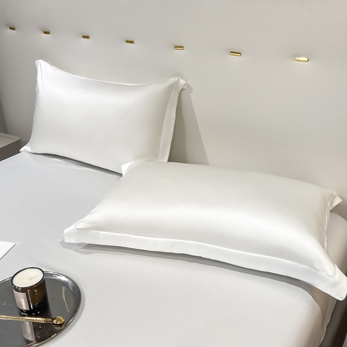 91家纺网 家纺一手货源 找家纺 涵宸家纺 2023新款天丝ᵀᴹ纯色-单枕套 单枕套-古董白