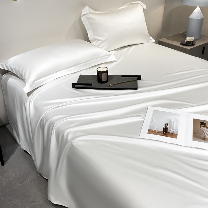 91家纺网 家纺一手货源 找家纺 涵宸家纺 2023新款天丝ᵀᴹ纯色-单枕套 单枕套-古董白