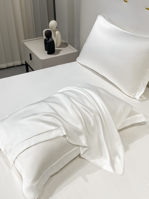 91家纺网 家纺一手货源 找家纺 涵宸家纺 2023新款天丝ᵀᴹ纯色-单枕套 单枕套-古董白