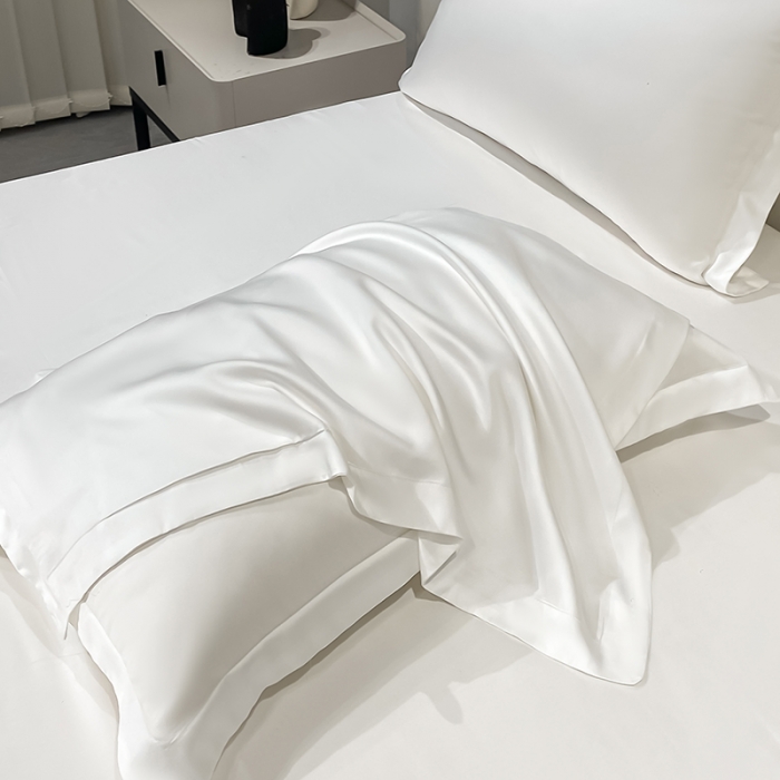 91家纺网 家纺一手货源 找家纺 涵宸家纺 2023新款天丝ᵀᴹ纯色-单枕套 单枕套-古董白