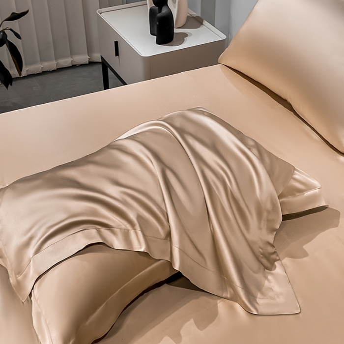 91家纺网 家纺一手货源 找家纺 涵宸家纺 2023新款天丝ᵀᴹ纯色-单枕套 单枕套-可可棕