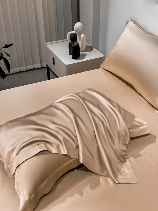 91家纺网 家纺一手货源 找家纺 涵宸家纺 2023新款天丝ᵀᴹ纯色-单枕套 单枕套-可可棕