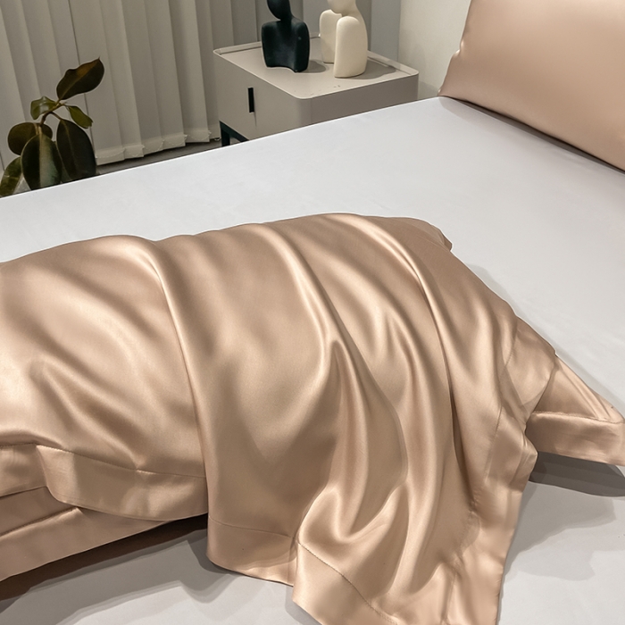 91家纺网 家纺一手货源 找家纺 涵宸家纺 2023新款天丝ᵀᴹ纯色-单枕套 单枕套-可可棕