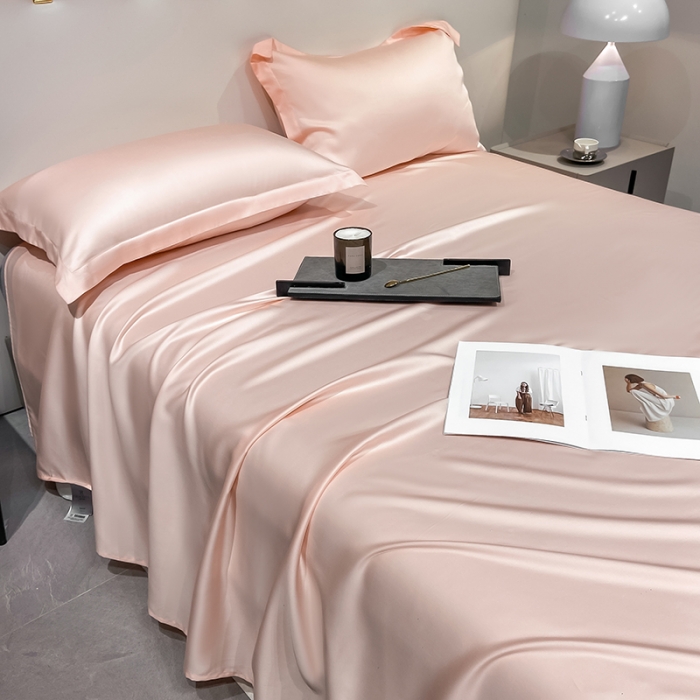 91家纺网 家纺一手货源 找家纺 涵宸家纺 2023新款天丝ᵀᴹ纯色-单枕套 单枕套-蜜桃粉