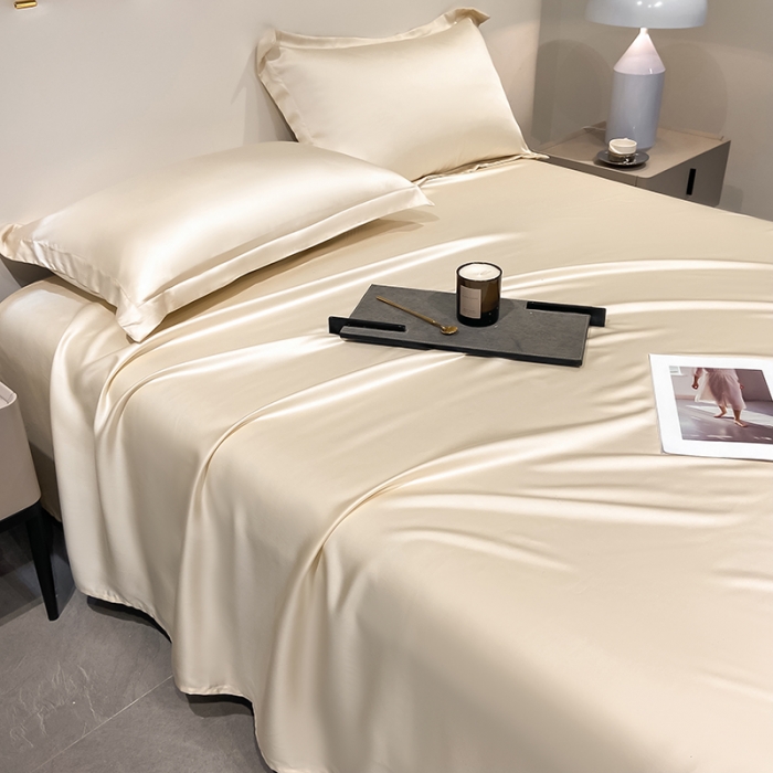 91家纺网 家纺一手货源 找家纺 涵宸家纺 2023新款天丝ᵀᴹ纯色-单枕套 单枕套-奶昔